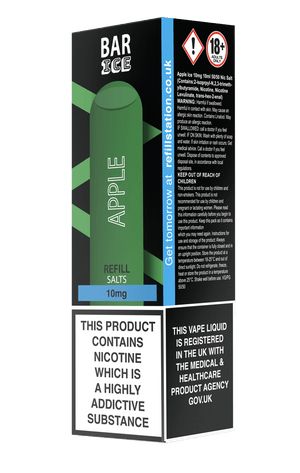 Bar Ice Nicotine Salts - Apple 10 Pack