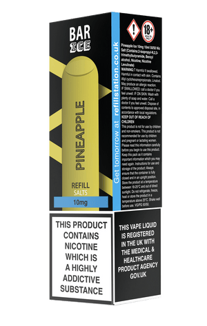 Bar Ice Nicotine Salts - Pineapple 10 Pack