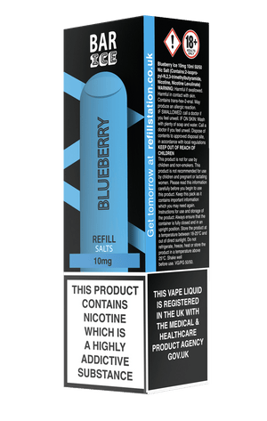 Bar Ice Nicotine Salts - Blueberry 10 Pack