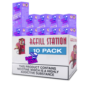 Bar Soda Nicotine Salts - Blueberry Soda 10 Pack