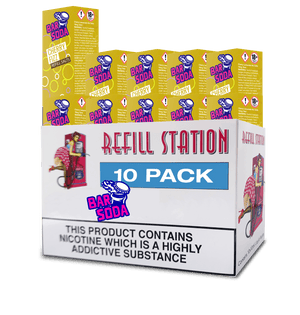 Bar Soda Nicotine Salts - Cherry Fizz 10 Pack