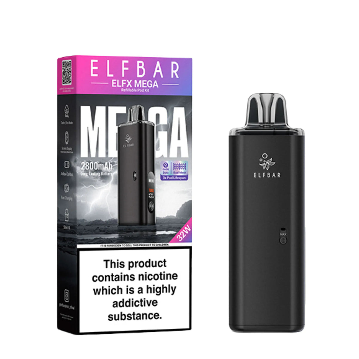 ELFX Mega Bundle (Includes 2 nic salts and XL pod)