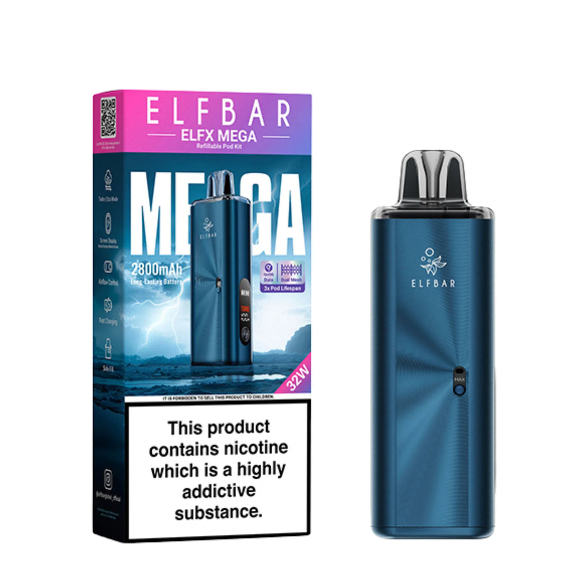 ELFX Mega Bundle (Includes 2 nic salts and XL pod)