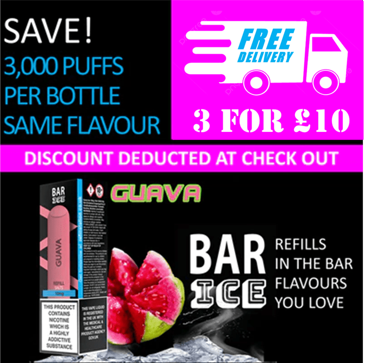 Bar Ice Nicotine Salts - Guava