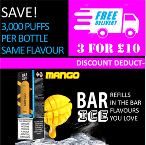 Bar Ice Nicotine Salts - Mango