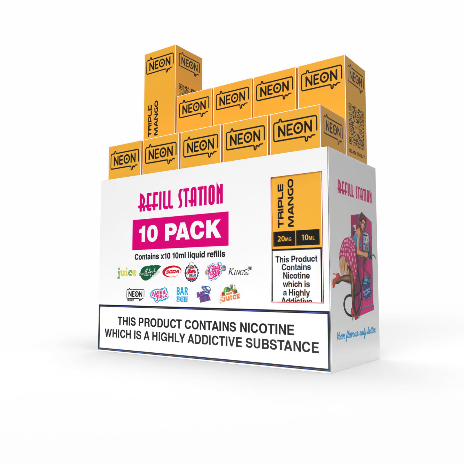 Neon -  Triple Mango 10 Pack