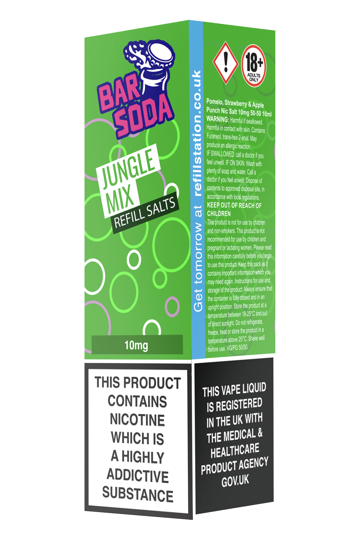 Bar Soda Nicotine Salts - Jungle Mix