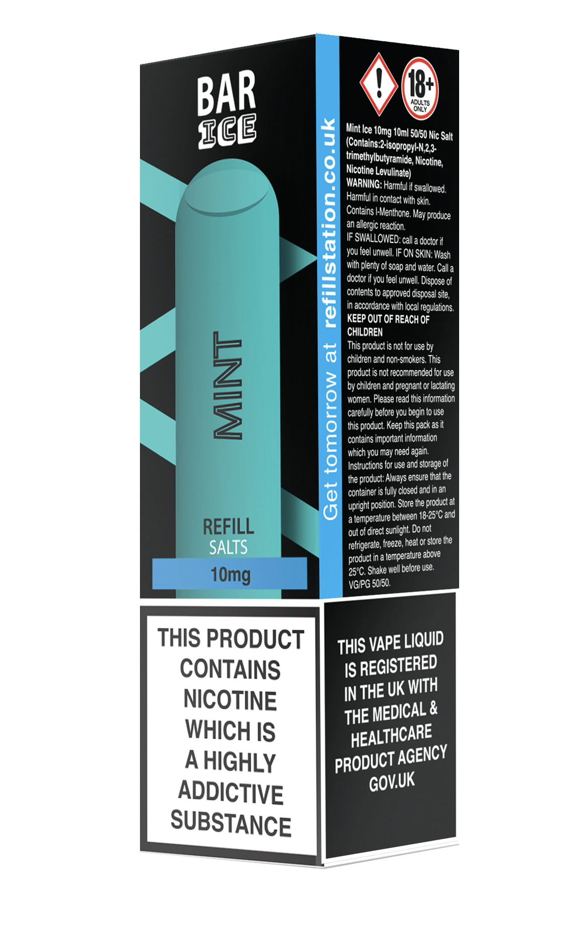 Bar Ice Nicotine Salts - Mint 