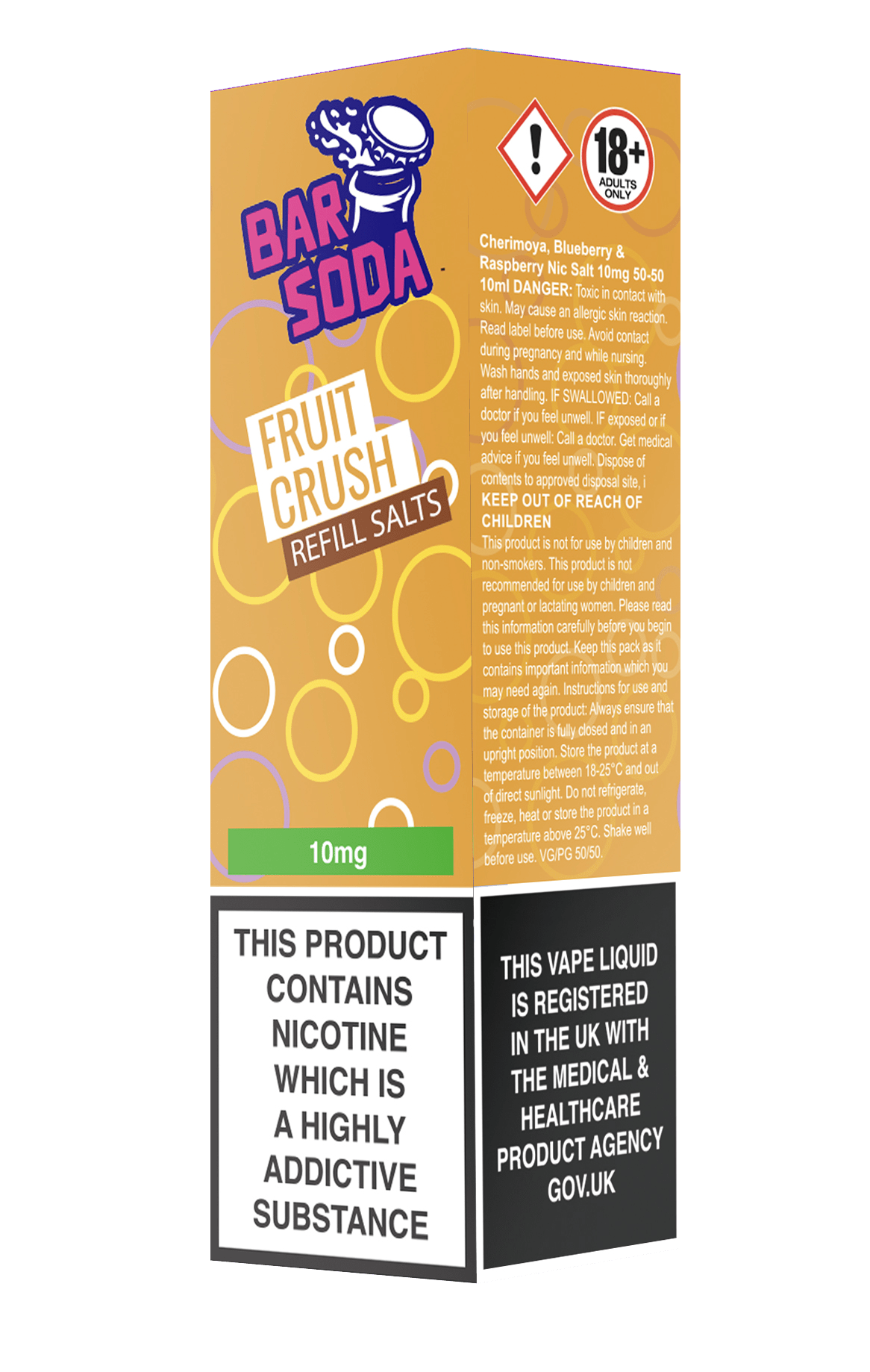 Bar Soda Nicotine Salts - Fruit Crush 