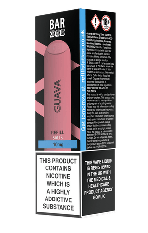 Bar Ice Nicotine Salts - Guava Any 3 for £10 Limited Offer