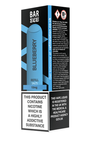 Bar Ice Nicotine Salts - Blueberry 10 Pack