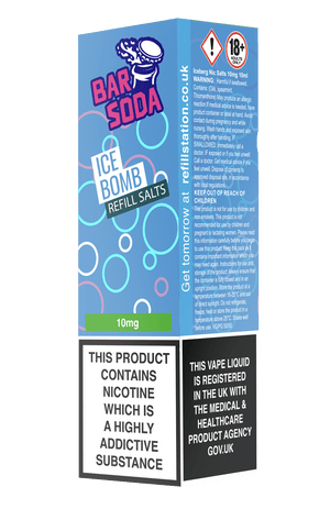 Bar Soda Nicotine Salts - Ice Bomb