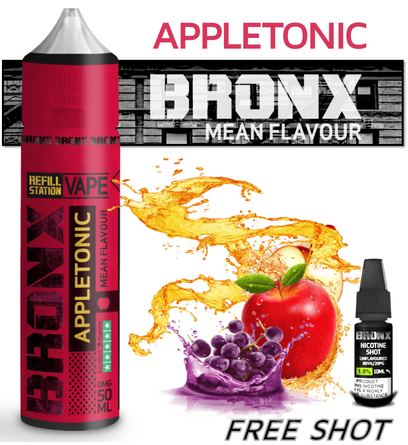 Bronx Appletonic with Free Nicotine Shot 
