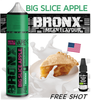 Bronx Big Slice Apple with Free Nicotine Shot