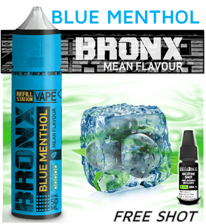 Bronx Blue Menthol with Free Nicotine Shot