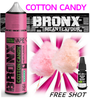 Bronx Cotton Candy with Free Nicotine Shot