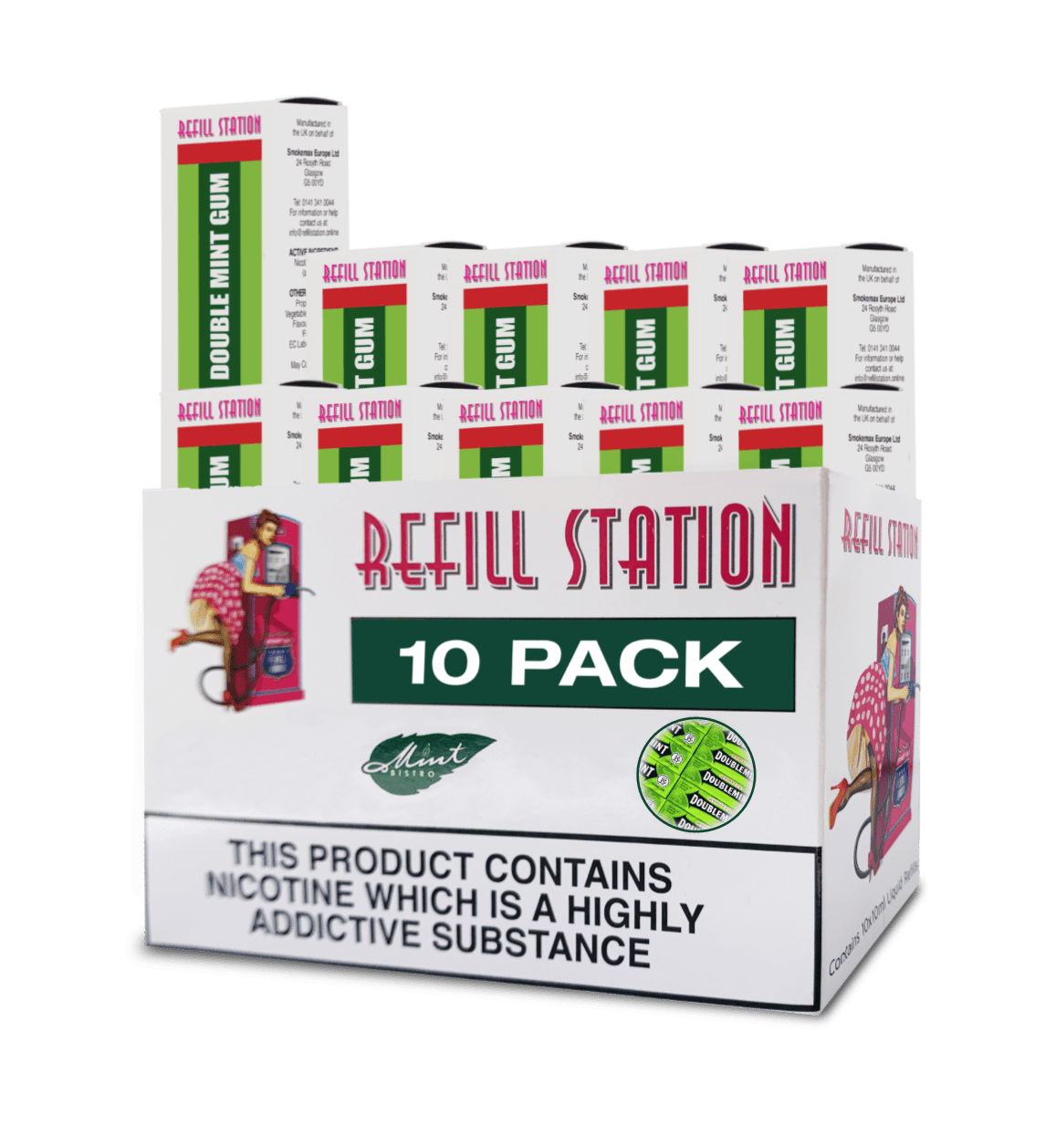 Double Mint Gum 10 Pack 