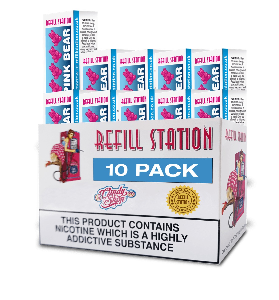 Pink Bear 10 Pack 