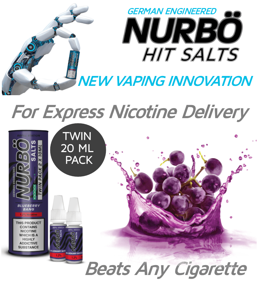 NURBÖ Twin Pack Nicotine Salts Blueberry Bang 