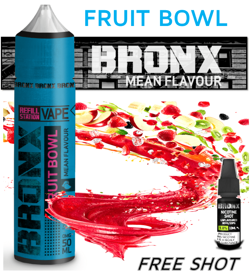Bronx Fruit Bowl with Free Nicotine Shot 