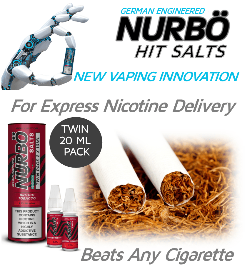 NURBÖ Twin Pack Nicotine Salts British Tobacco 