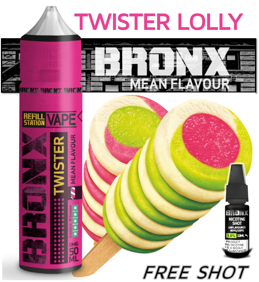 Bronx Twister with Free Nicotine Shot - Refill Station Bronx Twister with Free Nicotine Shot - Refill Station