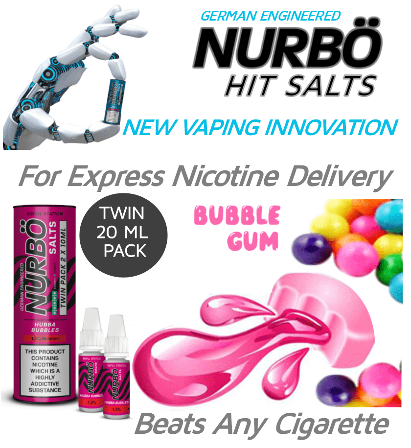 NURBÖ Twin Pack Nicotine Salts Hubba Bubbles