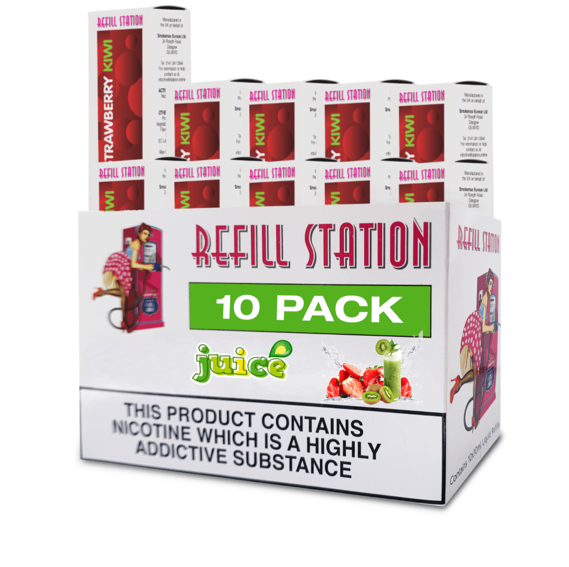 Strawberry Kiwi 10 Pack 