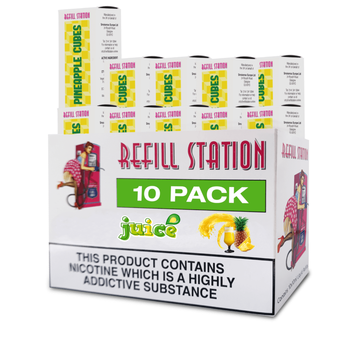 Pineapple Cubes 10 Pack 