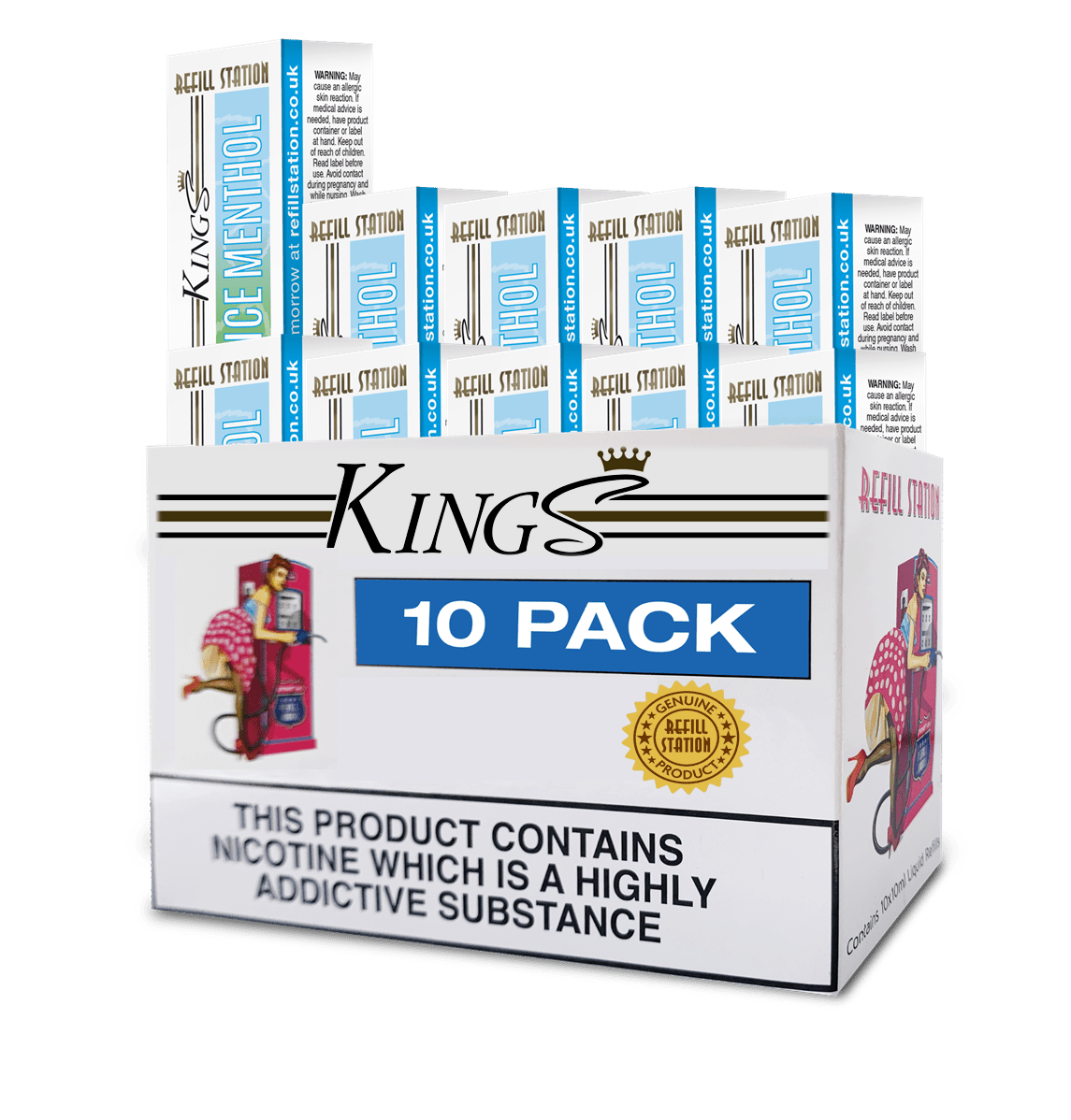Kings Ice Menthol 10 Pack 