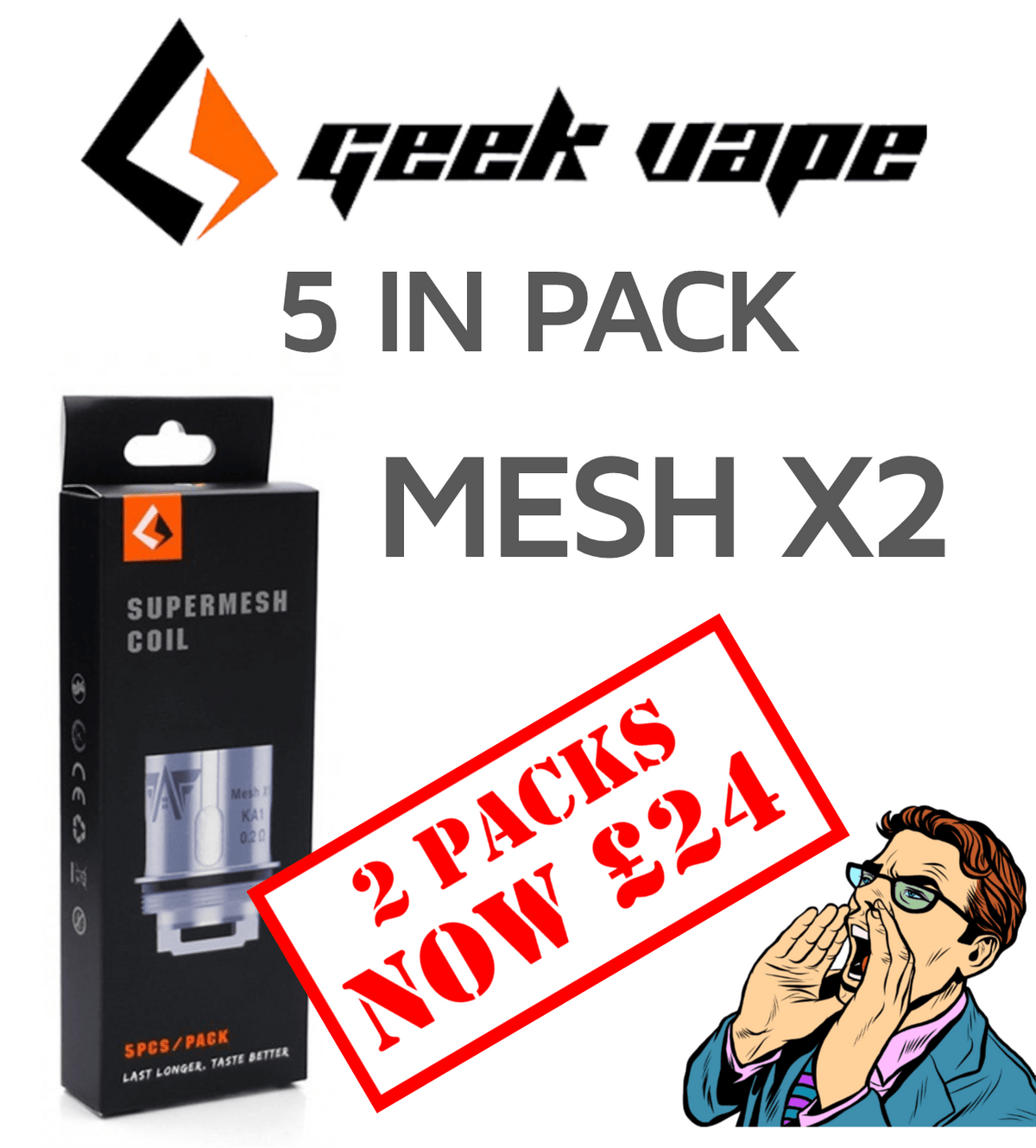 Geek Vape Supermesh Coils 