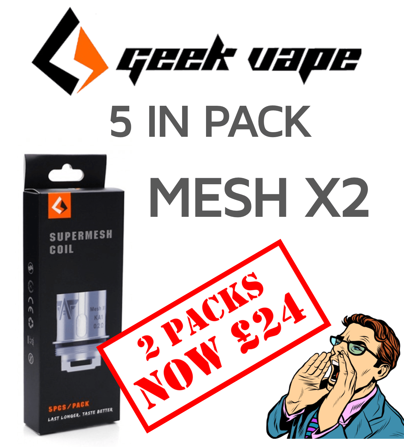 Geek Vape Supermesh Coils 