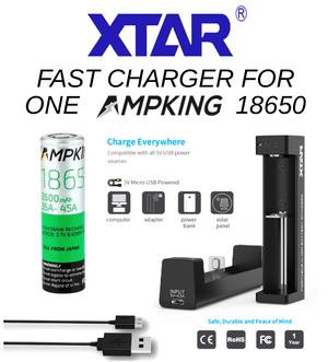 Xtar Single 18650 Battery Charger