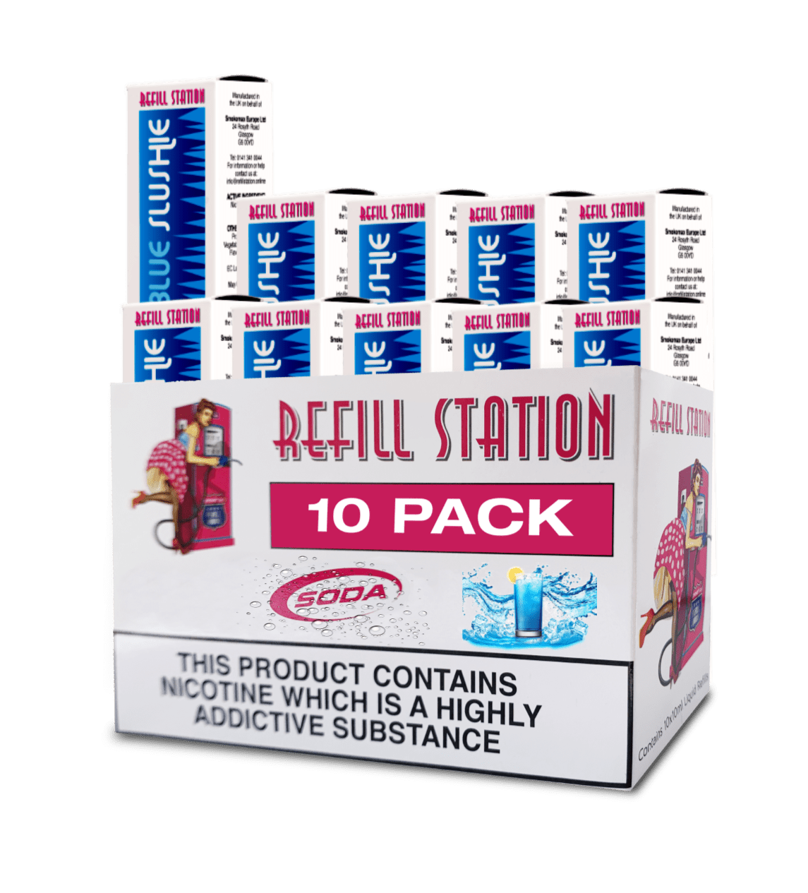 Blue Slushie 10 Pack 