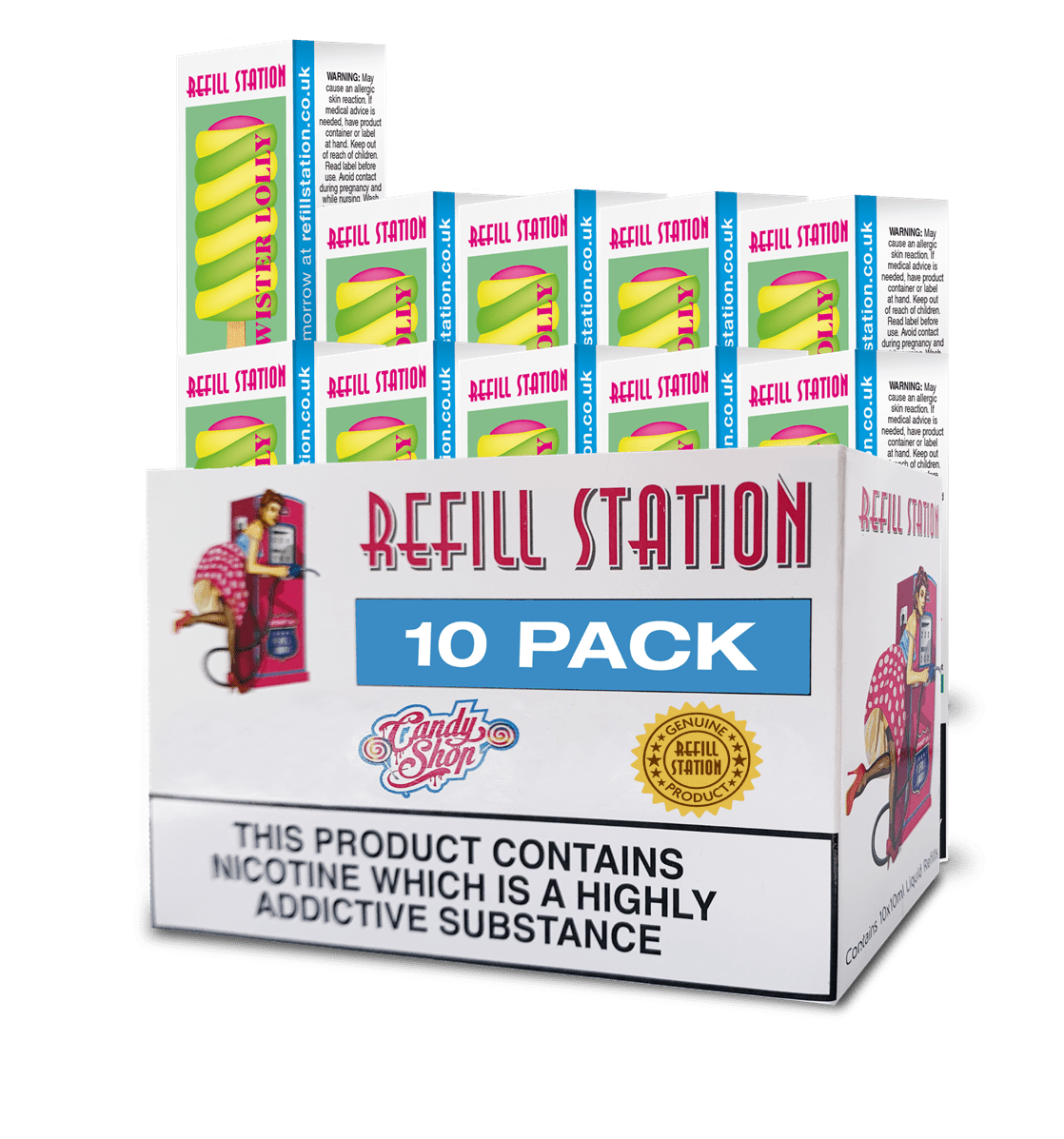 Twister Lolly 10 Pack 