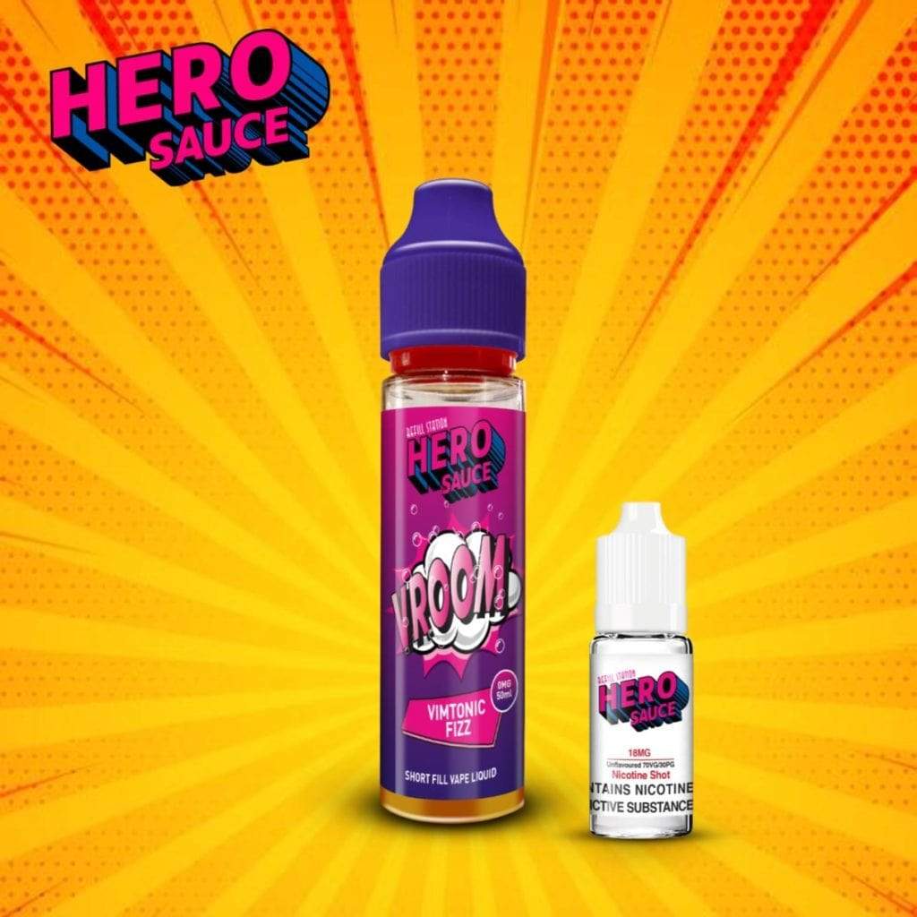 Hero Sauce VROOM Vimtonic Fizz with Free Nicotine Shot 