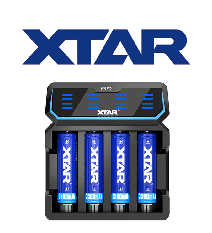 Xtar 4 Slot 18650 Battery Charger 