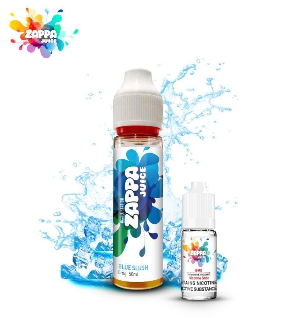 Zappa Juice Blue Slush with Free Nicotine Shot 