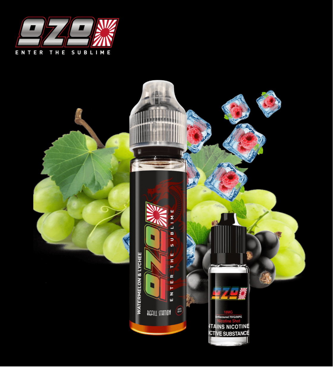 OZO Blueberry Raspberry Pineapple Menthol 6 Pack 