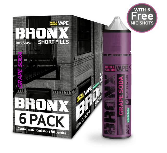 Bronx Grape Soda 6 Pack 