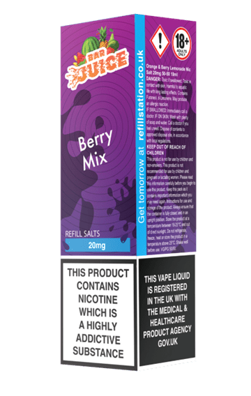 Bar Juice Nicotine Salts - Berry Mix 
