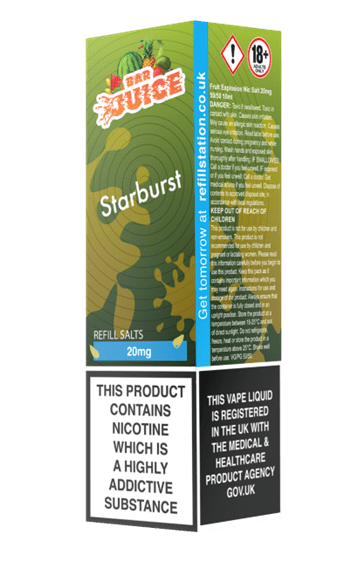 Bar Juice Nicotine Salts - Starburst - Refill Station Bar Juice Nicotine Salts - Starburst - Refill Station