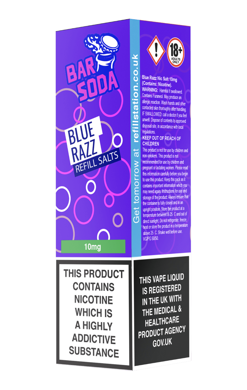 Comprar Blue Razz Lemonade 10 ml Refill Bar online | All4flavours