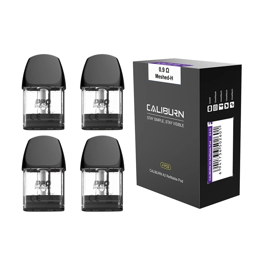 Uwell Caliburn A2 Replacement Pods - 4 pack - Refill Station Uwell Caliburn A2 Replacement Pods - 4 pack - Refill Station